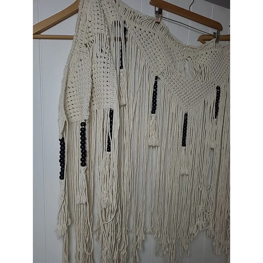 Boho Wall Hanging Bohemian Woven Tapestry Fringe Chic Room Decor 72x 38